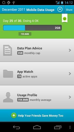Data usage month