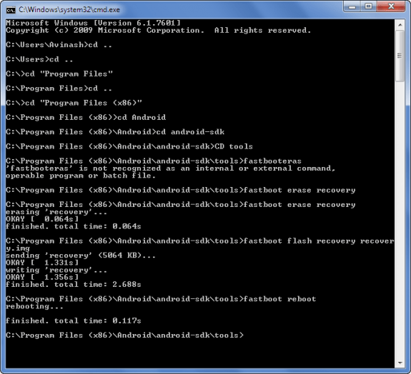 P500 Stuck fastboot