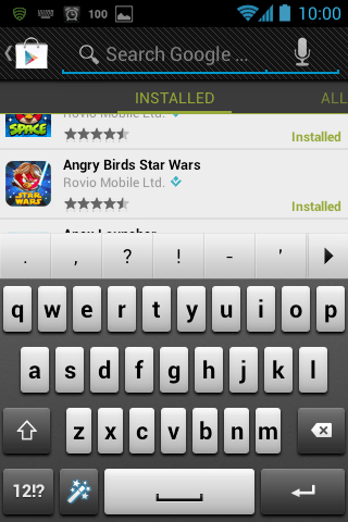 XPeria KB screenshot