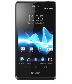 Xperia t black android smartphone