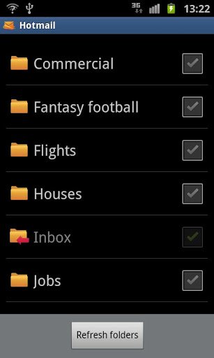 Hotmail app Android