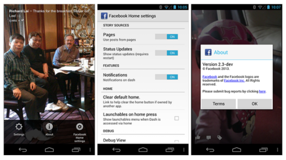 Facebook Home pre-release Android APK leaks before official release