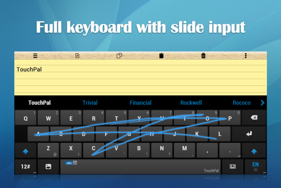 TouchPal for Tablet Slide Input