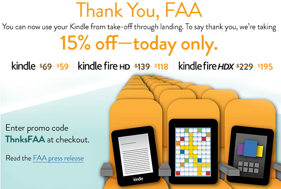 Amazon KIndle FAA offer
