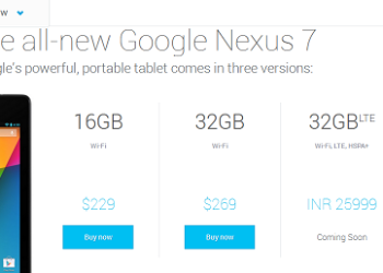 NEXUS 7 2013 INDIA PRICE