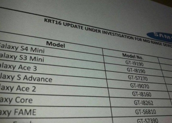 KRT16 Updates for Samung Mid range and low end devices
