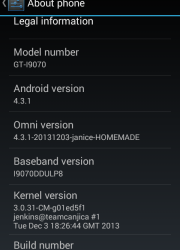 OmniROM Build Details S Advance