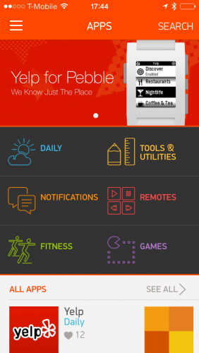Pebble Appstore Android