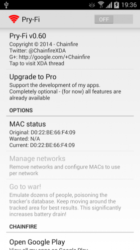 Pry Fi Android