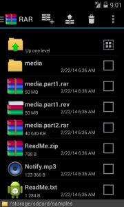 RAR for Android File View