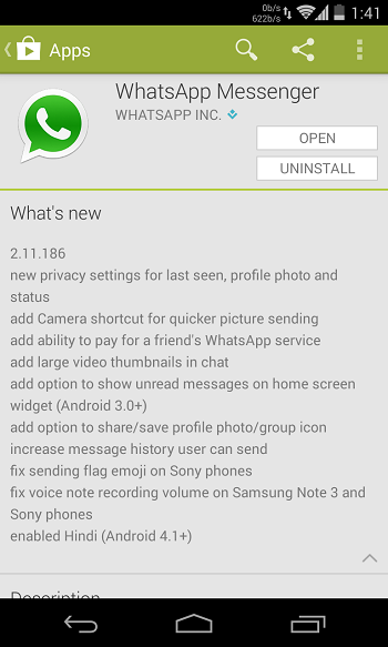 Whatsapp Privacy update