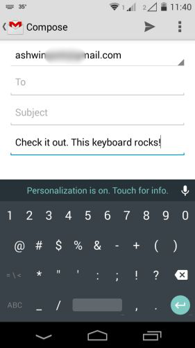 Install new Android L Keyboard (Material Design) on any phone