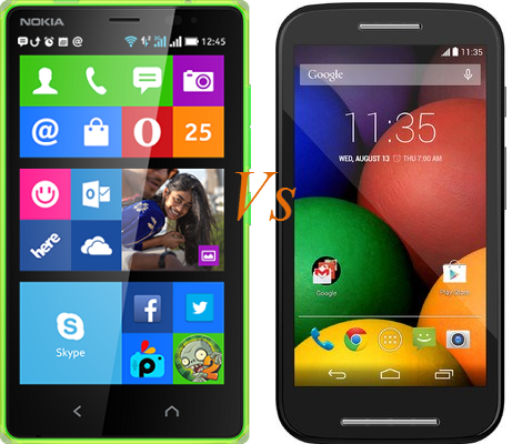 Nokia X2 vs Moto E