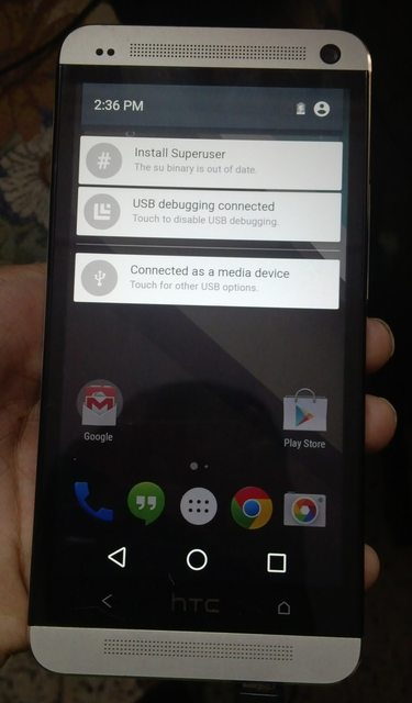 HTC one Android L preview install