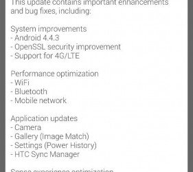HTC One M8 Android 4.4.3 Update India