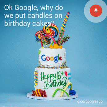 Google 16th Birthday Cake Lollipop