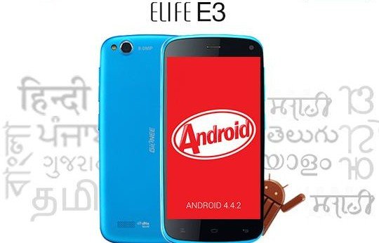 Gionee Elife E3 Android 4.4.2 KitKat Update