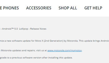 Moto X Android 5.0 lollipop