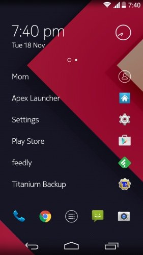 Nokia Z Launcher ui