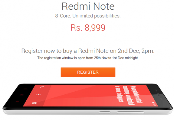 Redmi Note Registration Flipkart