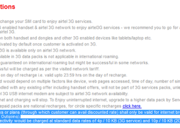 AIRTEL charging VOIP
