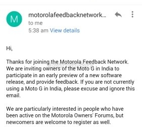 Moto G Android Lollipop Soak Test Invite India