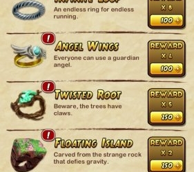 Temple Run 2 Christmas 2014 Relics Artifacts Rewards