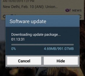 Galaxy S4 GT I9500 Lollipop Update