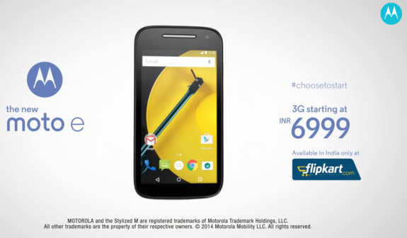 Moto E 3G 2nd Gen Flipkart India
