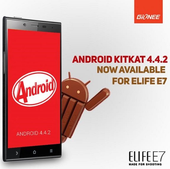 Gionee elife e7 kitkat