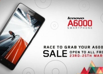 Lenovo A6000 Open Sale March