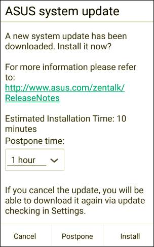 ASUS Zenfone 2 FOTA Update