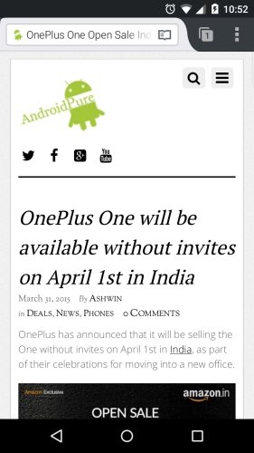 Firefox for Android Old URL Bar