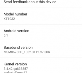 Moto G GPE Android 5.1 Lollipop OTA Update