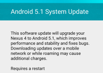 Nexus 4 Android 5.1 OTA