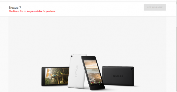 Nexus 7 2013 discontinued