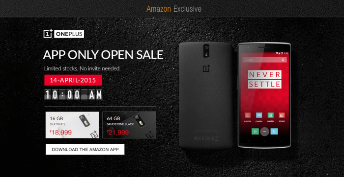 OnePlus One Open Sale App India