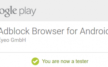 Adblock Browser for Android Beta Tester