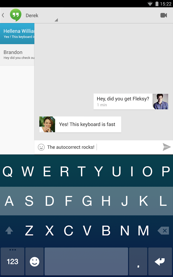Fleksy GIF Keyboard Phone