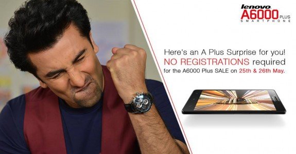 Lenovo A6000 Plus Open Sale India