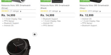 Moto 360 Android Wear Smartwatch Discount