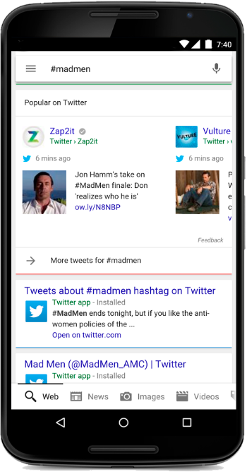 Twitter Google Search