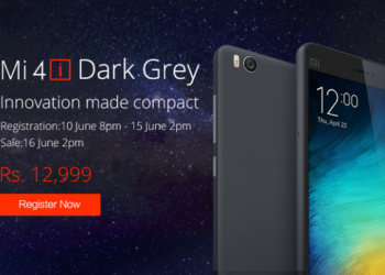 Xiaomi Mi4i Dark Grey variant India