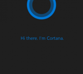 Cortana For Android Welcome Screen