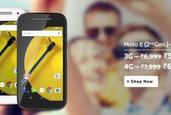 Moto E 2nd Gen Price Drop Cut India