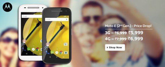 Moto E 2nd Gen Price Drop Cut India