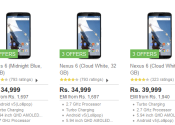 Nexus 6 Price Cut India