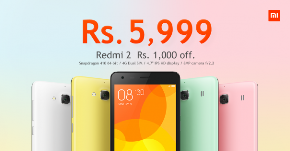 Redmi 2 Price Cut in India