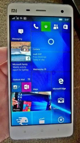 Xiaomi Mi4 Windows 10 Build
