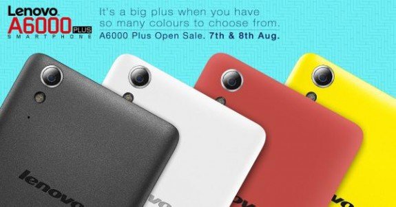 Lenovo A6000 Plus open sale